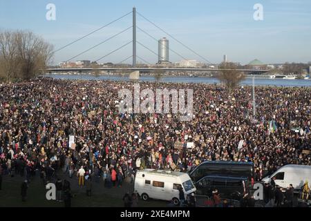 Manifestation contre l’AFD et l’extrémisme de droite Banque D'Images