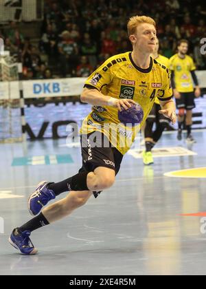 Jon Lindenchrone Andersen (RNL) Handball Bundesliga saison 2023-2024 SC Magdeburg - Rhein Neckar LÃ¶WEN à Magdeburg sur 16.12.20 Banque D'Images