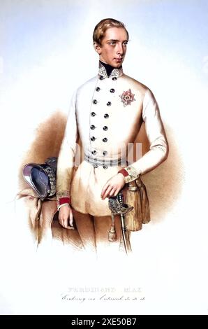 Erzherzog Ferdinand Maximilian Joseph Maria von Österreich geb. 6. Juli 1832 à Schloss Schönbrunn BEI Wien, est. 19. Juni 1867 nahe Queretaro, Mexik Banque D'Images