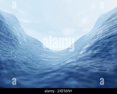 Grandes vagues ondulantes Banque D'Images