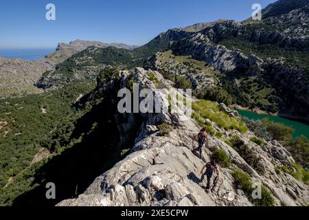 Cresta del Puig de ses Vinyes Banque D'Images