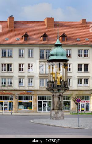 Magdeburg Chevalier, Alter Markt, Magdebourg, Saxe Anhalt, Allemagne Banque D'Images