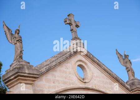 Anges du portail principal Banque D'Images