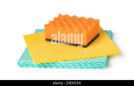 Éponge et serviette pour le lavage Banque D'Images