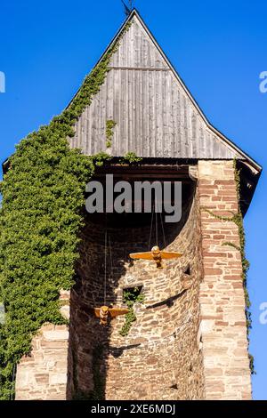 Ville à colombages de Wernigerode dans les montagnes du Harz Banque D'Images