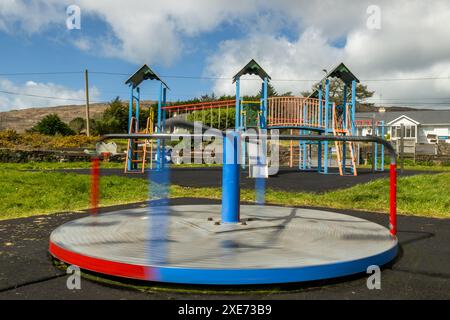 Aire de jeux pour enfants à Kilcrohane, West Cork, Irlande. Banque D'Images