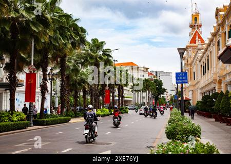 Hôtel de ville de Ho Chi Minh, Ho Chi Minh ville, Vietnam, Indochine, Asie du Sud-est, Asie Banque D'Images