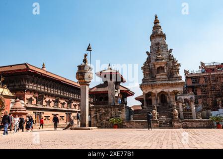 Durbar Square, Bhaktapur, Site du patrimoine mondial de l'UNESCO, Vallée de Kathmandou, Népal, Asie Banque D'Images