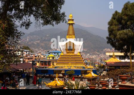 Stupa des lumières, Swayambhu Buddha Park, Ring Road, Katmandou, Népal, Asie Banque D'Images