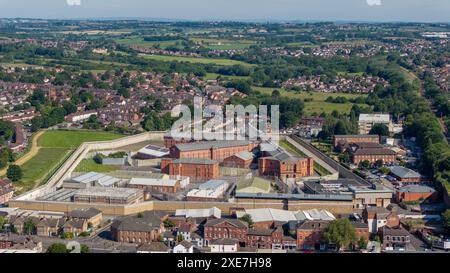 Prison de Wakefield vue aérienne du complexe pénitentiaire de Wakefield West Yorkshire Banque D'Images