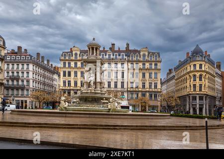 Place des Jacobins, Lyon, France Banque D'Images