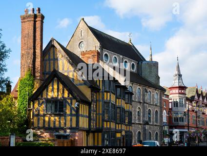 Castle Gates House, Shrewsbury, Shropshire. Banque D'Images