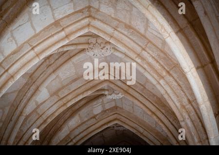 Monastère de Santa MarÃ­a la Real de Huerta Banque D'Images