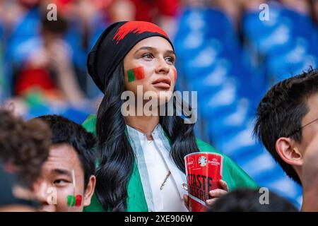 Fans de Portugal Georgien vs Portugal, Herren, Fussball, 3. Spieltag, EURO 2024, 26.06.2024, Europameisterschaft, Gruppe F Foto : Eibner-Pressefoto/Bahho Kara Banque D'Images