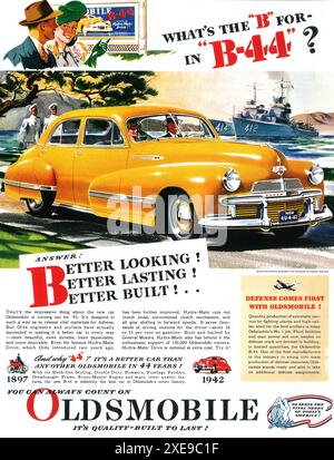 Annonce B-44 1942 d'Oldsmobile Banque D'Images