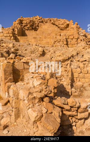 Ruines des croisés Château de Shobak, Jordanie Banque D'Images