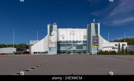 Espoo Metro Areena site sportif à Espoo un jour d'été Banque D'Images