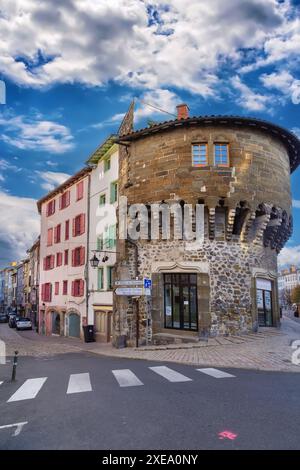 Rue dans le Puy-en-Velay, France Banque D'Images