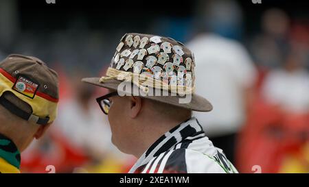 Francfort-sur-le-main, Ger. 23 juin 2024. 23 juin 2024, football, Euro 2024, tour préliminaire, Suisse C Allemagne, GER, Francfort, stade fan allemand, crédit : HMB Media/Alamy Live News Banque D'Images