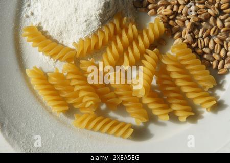 Triticum aestivum, blé, céréales, nouilles, farine Banque D'Images