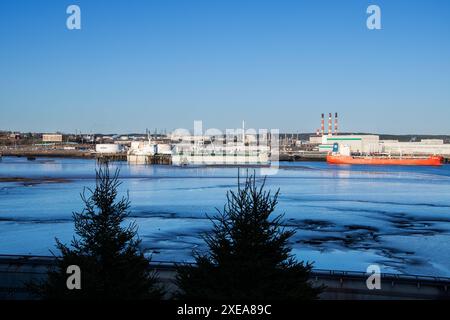 Irving Oil Terminals à Saint John, Nouveau-Brunswick, Canada Banque D'Images