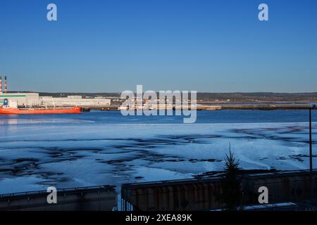 Irving Oil Terminals à Saint John, Nouveau-Brunswick, Canada Banque D'Images