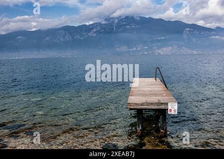 Photos du lac de Garde Italie Banque D'Images