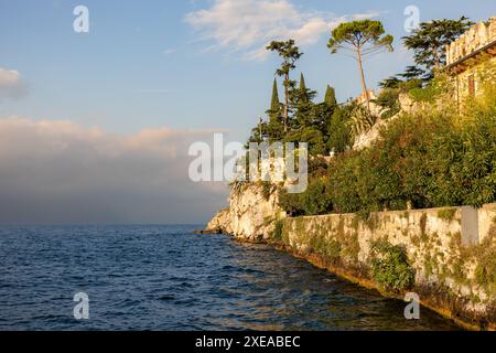 Photos du lac de Garde Italie Banque D'Images