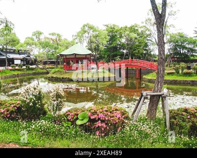 Village samouraï au Japon, village ethnique musée dans le style du Japon antique Banque D'Images