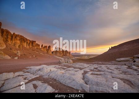 Le désert d'Atacama s'étend le long de la côte pacifique de l'Amérique du Sud sur une distance d'environ 1200 kilomètres, Chili Banque D'Images