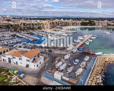 Port de ColÃ²nia de Sant Jordi Banque D'Images