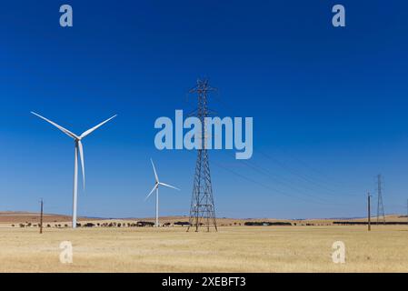 Hornsdale Power Reserve - ferme éolienne en Australie méridionale Banque D'Images