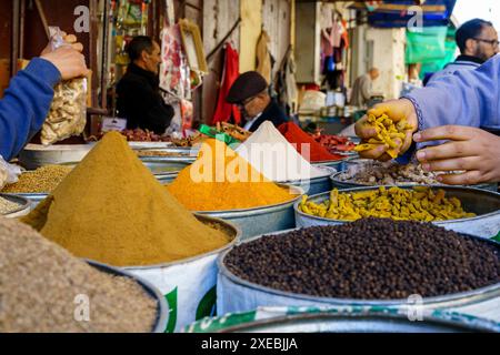 Épices marocaines typiques Banque D'Images