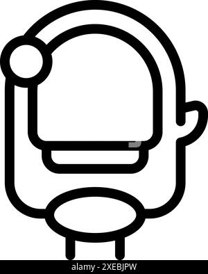 L'astronaute porte une combinaison spatiale, explore de nouvelles planètes et découvre l'univers Illustration de Vecteur