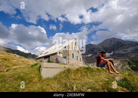 Refuge d'Espuguettes Banque D'Images