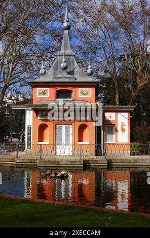 Casita del Pescador dans le parc Retiro Madrid en Espagne Banque D'Images