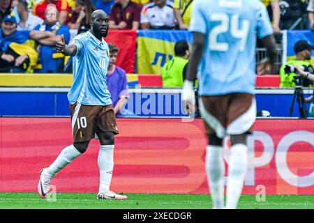 Romelu Lukaku (10 ans), de Belgique, lors d'un match de football entre les équipes nationales d'Ukraine et de Belgique, a appelé les Diables rouges lors de la troisième journée du Groupe E dans la phase de groupes du tournoi UEFA Euro 2024 , le mercredi 26 juin 2024 à Stuttgart , Allemagne . PHOTO SPORTPIX | Stijn Audooren Banque D'Images