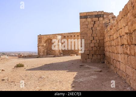 Château du désert Qasr Al Hallabat, Jordanie Banque D'Images