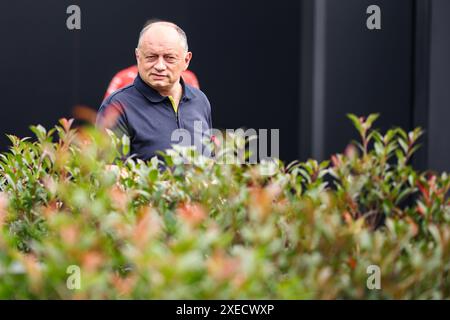 Spielberg, Autriche, 27/06/2024, VASSEUR Frederic (fra), Team principal &amp; directeur général de la Scuderia Ferrari, PortraitVASSEUR Frederic (fra), Team principal &amp; directeur général de la Scuderia Ferrari, portrait lors du Grand Prix d'Autriche de formule 1 Qatar Airways 2024, 11ème manche du Championnat du monde de formule 1 2024 du 28 au 30 juin 2024 sur le Red Bull Ring, à Spielberg, Autriche Banque D'Images