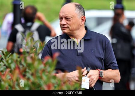 Spielberg, Autriche. 27 juin 2024. Frederic Vasseur (FRA) Ferrari Team principal. 27.06.2024. Championnat du monde de formule 1, Rd 11, Grand Prix d'Autriche, Spielberg, Autriche, journée de préparation. Le crédit photo devrait se lire : XPB/Alamy Live News. Banque D'Images