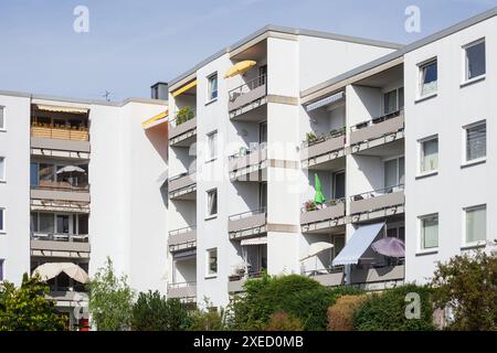 Immeubles résidentiels monotones, immeubles d'appartements, celle, basse-Saxe, Allemagne Banque D'Images