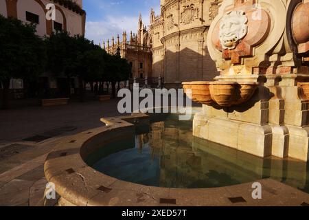 Kathedrale, Sevilla, Andalusien, Spanien, Giralda, Sevilla Kirche, die Kathedrale von Sevilla ist die größte gotische Kirche der Welt Banque D'Images