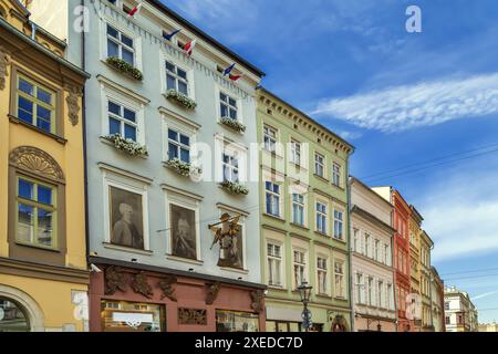 Street à Cracovie, Pologne Banque D'Images