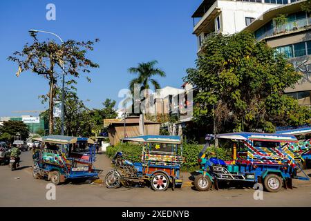 Plage à barcelone espagne, photo numérique comme arrière-plan , prise à Patuxai laos, asie , prise dans le temple Sisaket , luang Banque D'Images