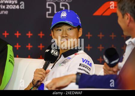 Yuki Tsunoda (JPN) - Visa Cash App RB F1 Team - RB VCARB01 - Honda RBPT lors du Grand Prix d'Autriche de formule 1 Qatar Airways 2024, RedBull Ring, Spielberg, Autriche du 27 au 30 juin 2024 Banque D'Images