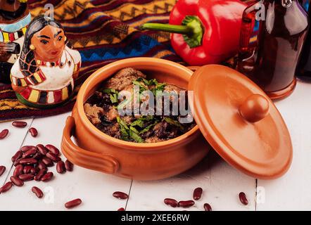 Un plat traditionnel mexicain chili con carne Banque D'Images