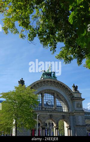 Gare de Lucerne, Suisse Banque D'Images