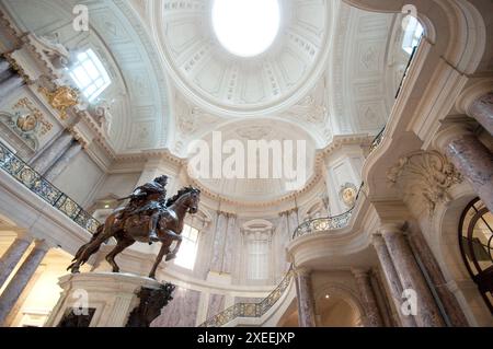 Allemagne, Berlin, Musée Bode, foyer, Statue équestre de Frédéric-Guillaume Ier Banque D'Images