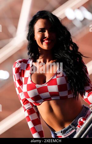 Lipsia, Allemagne. 27 juin 2024. Ivana Knoll le match de football Euro 2024 entre la Croatie et l'Italie au stade de Leipzig, Lipsia, Allemagne - lundi 24 juin 2024. Sport - Soccer . (Photo de Fabio Ferrari/LaPresse) crédit : LaPresse/Alamy Live News Banque D'Images