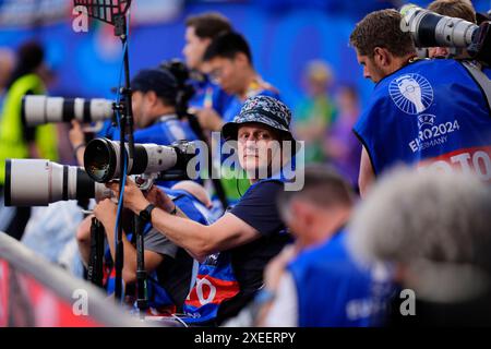 Lipsia, Allemagne. 27 juin 2024. Photographe lors du match de football Euro 2024 entre la Croatie et l'Italie au stade de Leipzig, Lipsia, Allemagne - lundi 24 juin 2024. Sport - Soccer . (Photo de Fabio Ferrari/LaPresse) crédit : LaPresse/Alamy Live News Banque D'Images